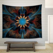 wall26 - Abstract Flower - Fabric Wall Tapestry Home Decor - 51x60 inches   113200596213